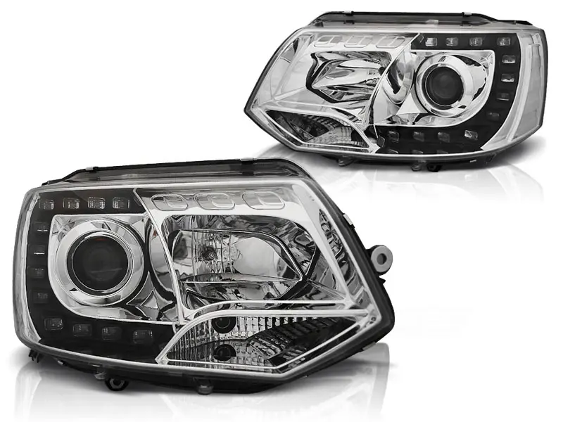 Frontlykter VW T5 2009 - 2015 | TRUE DRL CHROME – bilde 9