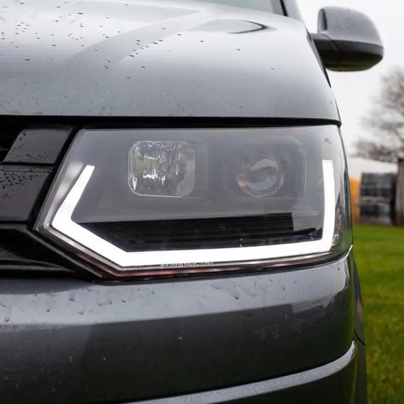 Frontlykter VW T5 2009 - 2015 | Tube Light Black – bilde 9