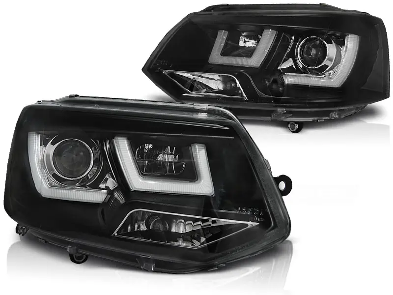 Frontlykter VW T5 2009 - 2015 | U-LED LIGHT BLACK Image 6