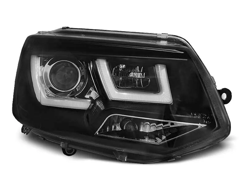 Frontlykter VW T5 2009 - 2015 | U-LED LIGHT BLACK Image 7