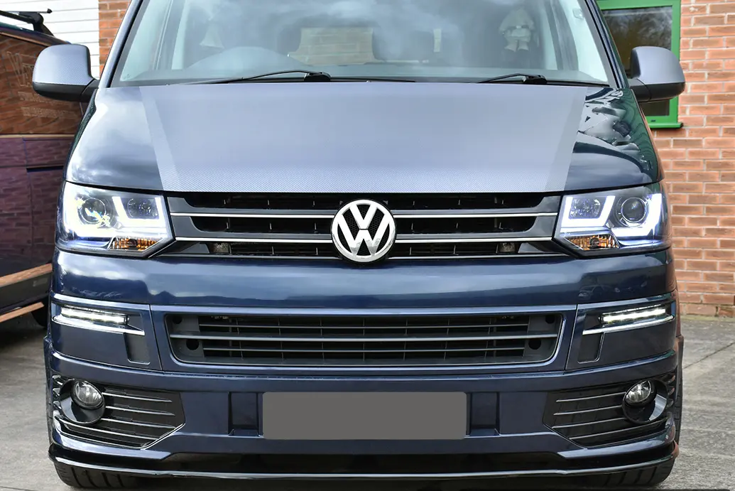 Frontlykter VW T5 2009 - 2015 | U-LED LIGHT CHROME