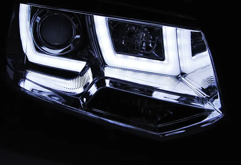 Frontlykter VW T5 2009 - 2015 | U-LED LIGHT CHROME Image 4