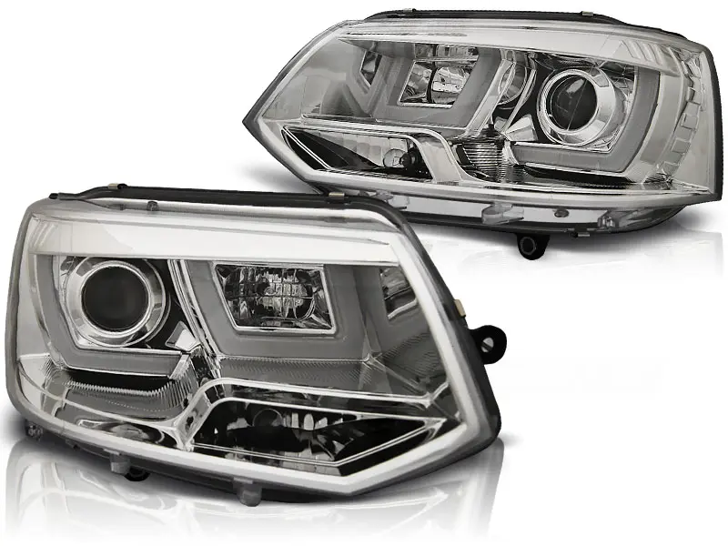 Frontlykter VW T5 2009 - 2015 | U-LED LIGHT CHROME – bilde 7