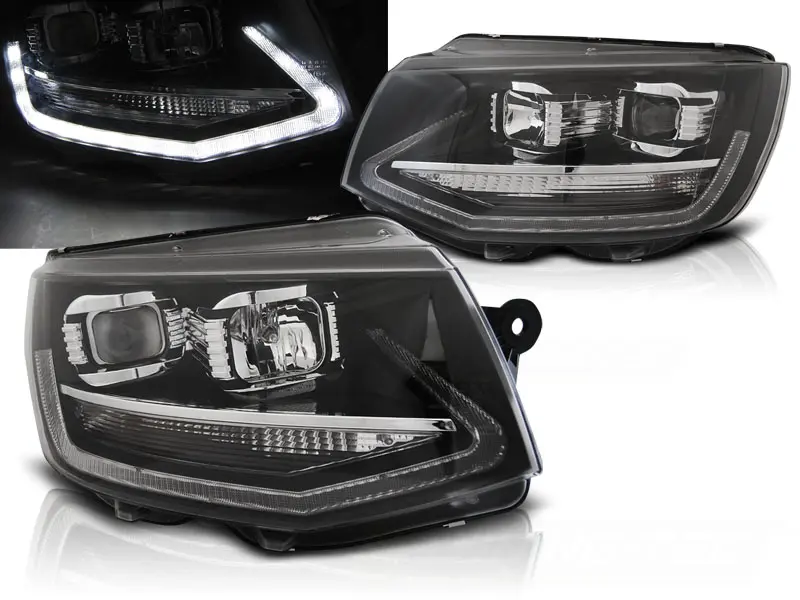 Frontlykter VW T6 2015 - 2019 | TRUE DRL BLACK – bilde 2