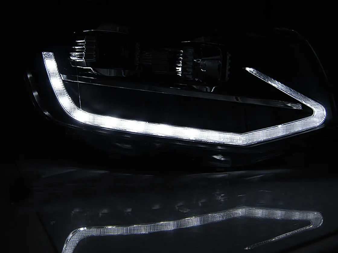 Frontlykter VW T6 2015 - 2019 | TUBE LIGHT CHROME DRL SEQ – bilde 2