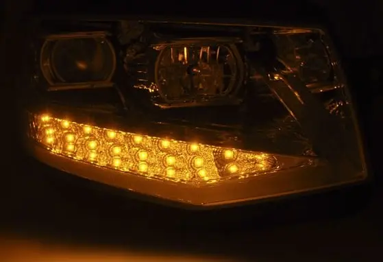 Frontlykter VW T6 2015 - 2019 | TUBE LIGHT DRL CHROME – bilde 6