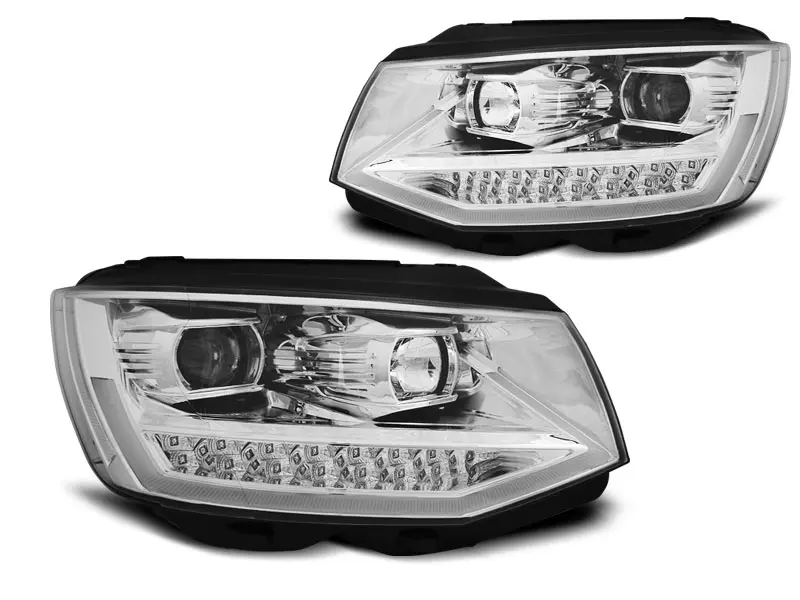 Frontlykter VW T6 2015 - 2019 | TUBE LIGHT DRL CHROME – bilde 8