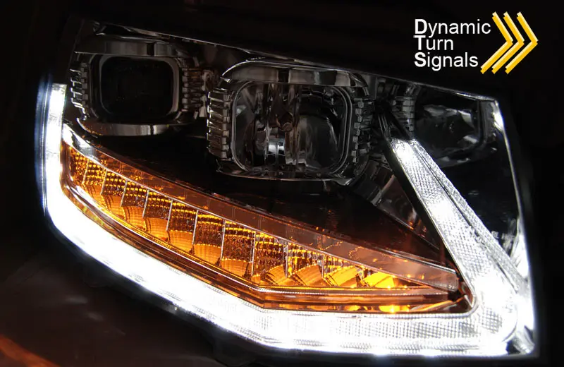 Frontlykter VW T6 2015 - 2019 | TUBE LIGHT DRL CHROME SEQ – bilde 4