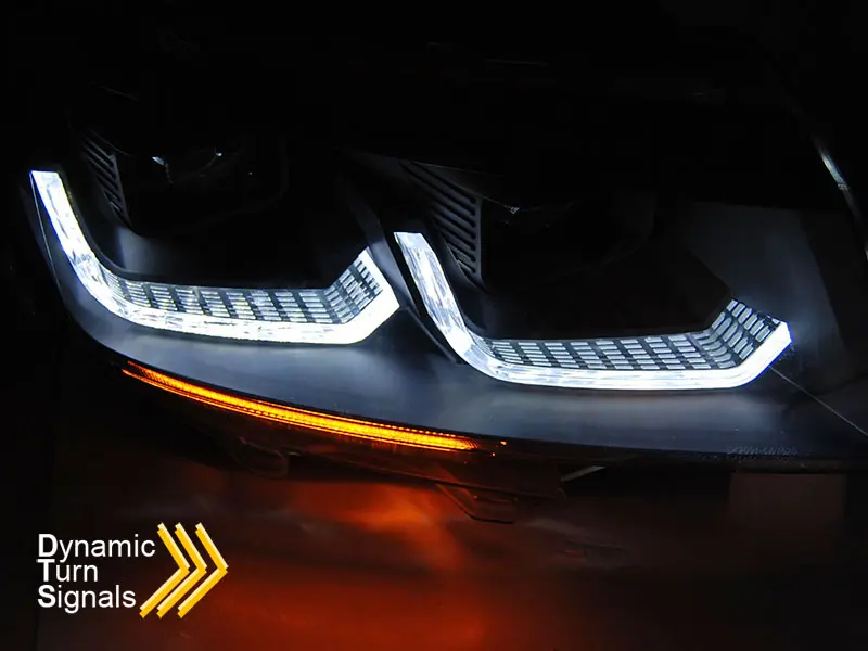 Frontlykter VW T6 2019 - 2023 | TUBE LIGHT BLACK DRL SEQ – bilde 3