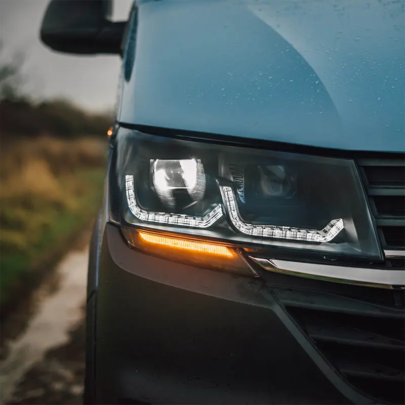 Frontlykter VW T6 2019 - 2023 | TUBE LIGHT BLACK DRL SEQ – bilde 7