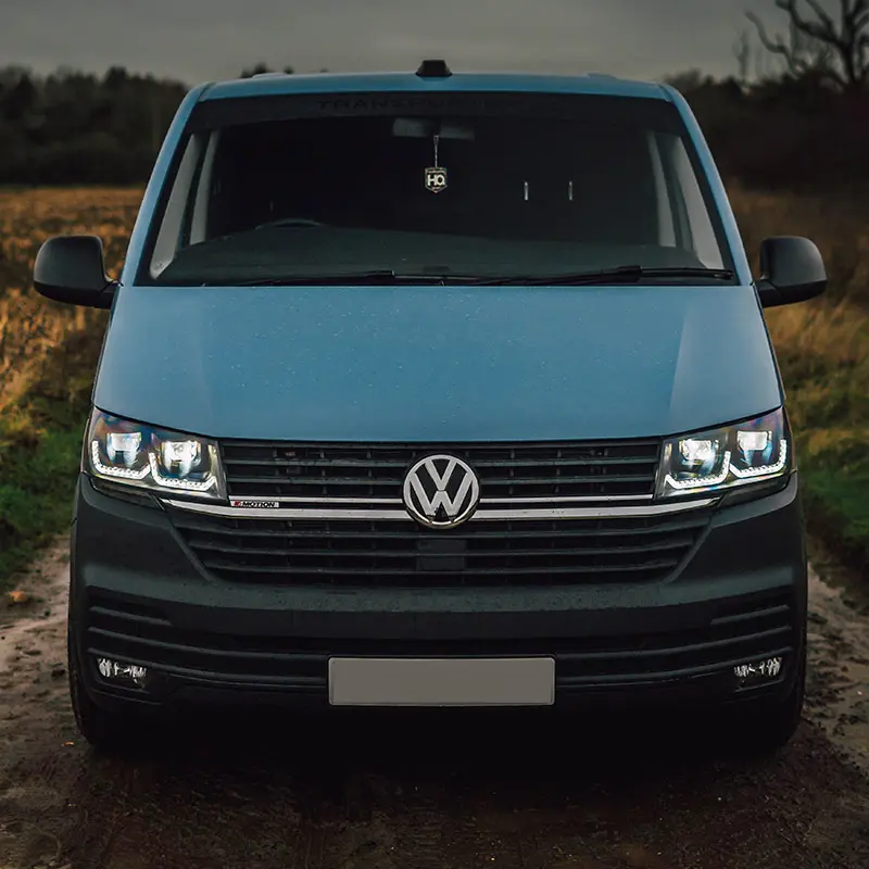 Frontlykter VW T6 2019 - 2023 | TUBE LIGHT BLACK DRL SEQ – bilde 8