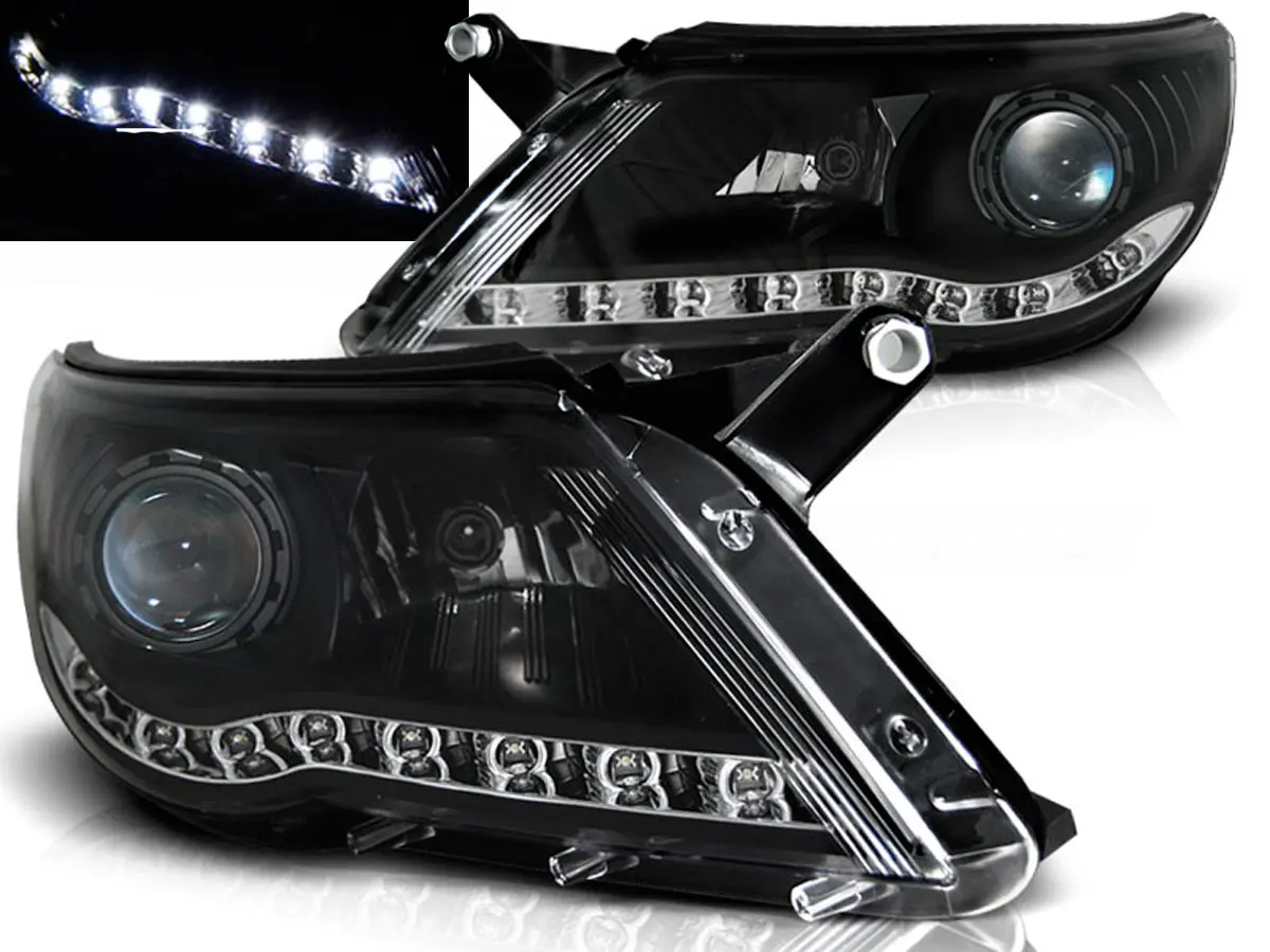 Frontlykter VW TIGUAN I 2007 - 2011 | DAYLIGHT BLACK