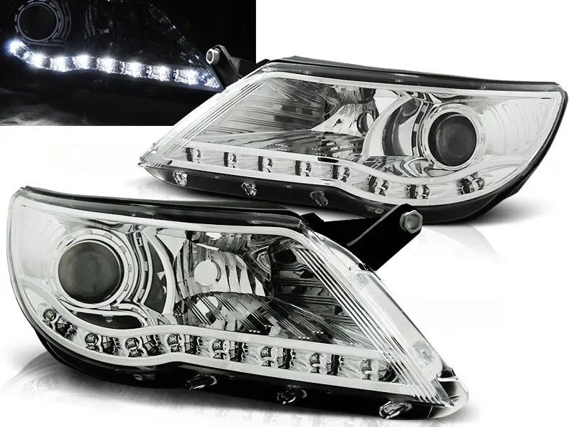Frontlykter VW TIGUAN I 2007 - 2011 | DAYLIGHT CHROME