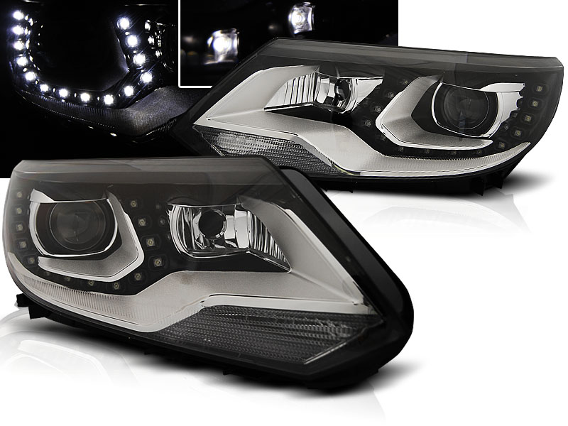 Frontlykter VW Tiguan I 2011 - 2016 | TRUE DRL BLACK