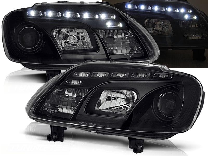 Frontlykter VW Touran I 2003 - 2006 / VW CADDY DAYLIGHT BLACK