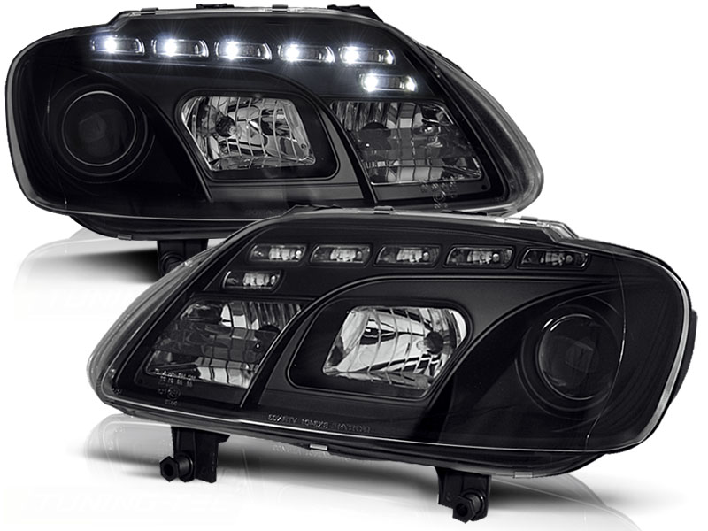 Frontlykter VW Touran I 2003 - 2006 / VW CADDY DAYLIGHT BLACK – bilde 3