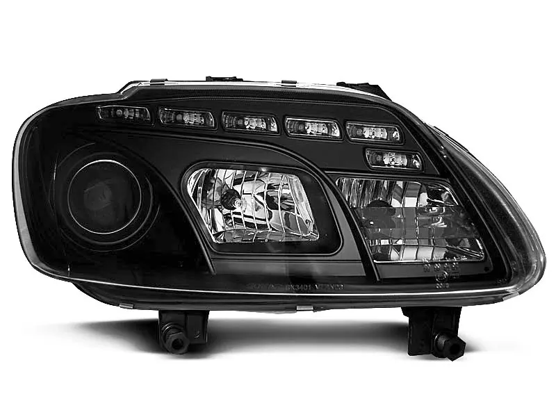 Frontlykter VW Touran I 2003 - 2006 / VW CADDY DAYLIGHT BLACK – bilde 4