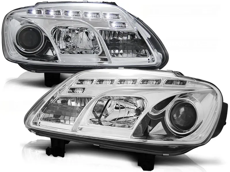 Frontlykter VW Touran I 2003 - 2006 / VW CADDY DAYLIGHT CHROME