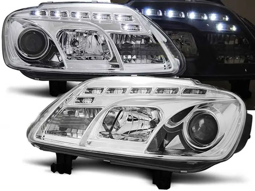 Frontlykter VW Touran I 2003 - 2006 / VW CADDY DAYLIGHT CHROME – bilde 2