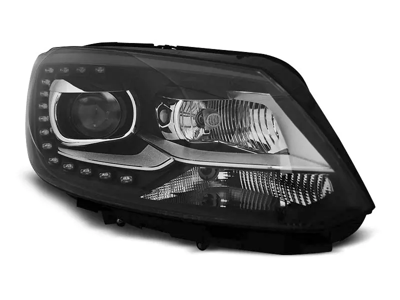 Frontlykter VW Touran I 2010 - 2015 │ TRUE DRL BLACK – bilde 4