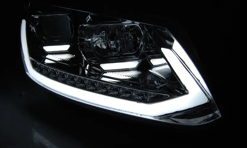 Frontlykter VW Touran I 2010 - 2015 │ TUBE LIGHT DRL CHROME SEQ – bilde 3