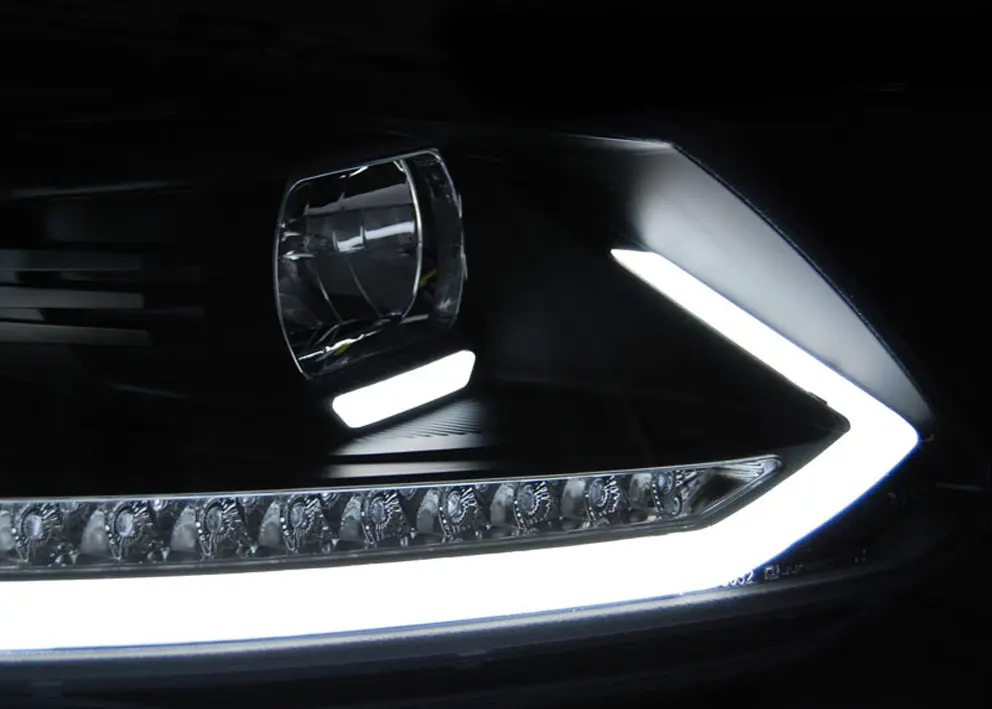 Frontlykter VW Touran I 2010 - 2015 │ TUBE LIGHT DRL CHROME SEQ – bilde 4