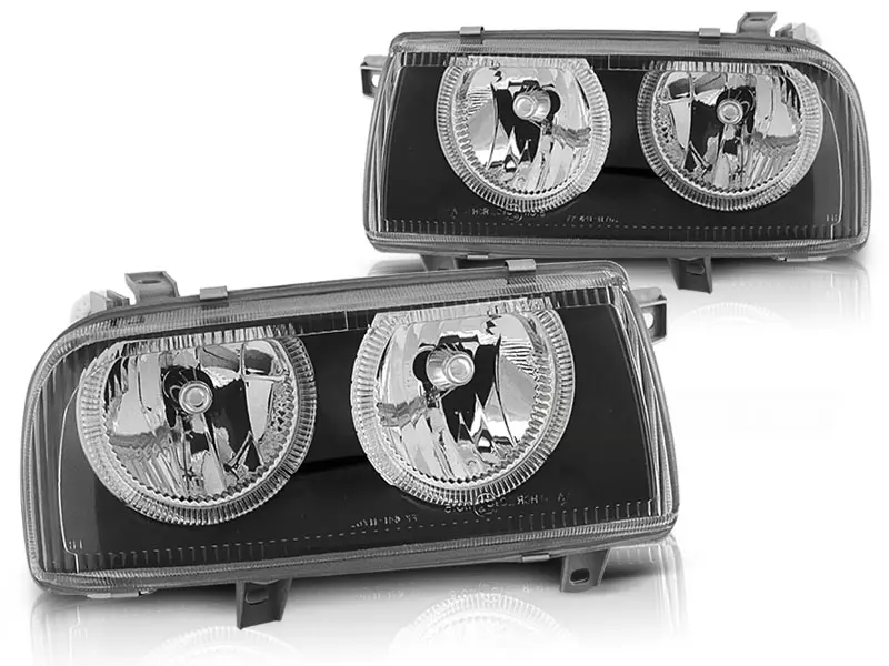 Frontlykter VW VENTO 1992-1998 ANGEL EYES BLACK – bilde 3