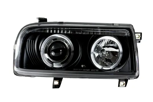 Frontlykter VW VENTO 1992-1998 ANGEL EYES BLACK Image 2