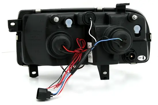 Frontlykter VW VENTO 1992-1998 ANGEL EYES BLACK Image 5