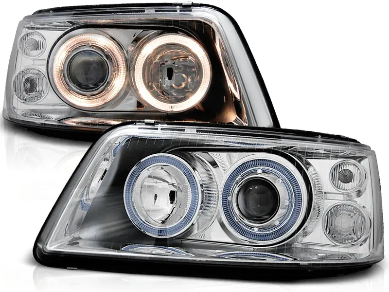 FrontlykterVW T5 2003 - 2009 | Angel Eyes Chrome Edition – bilde 2