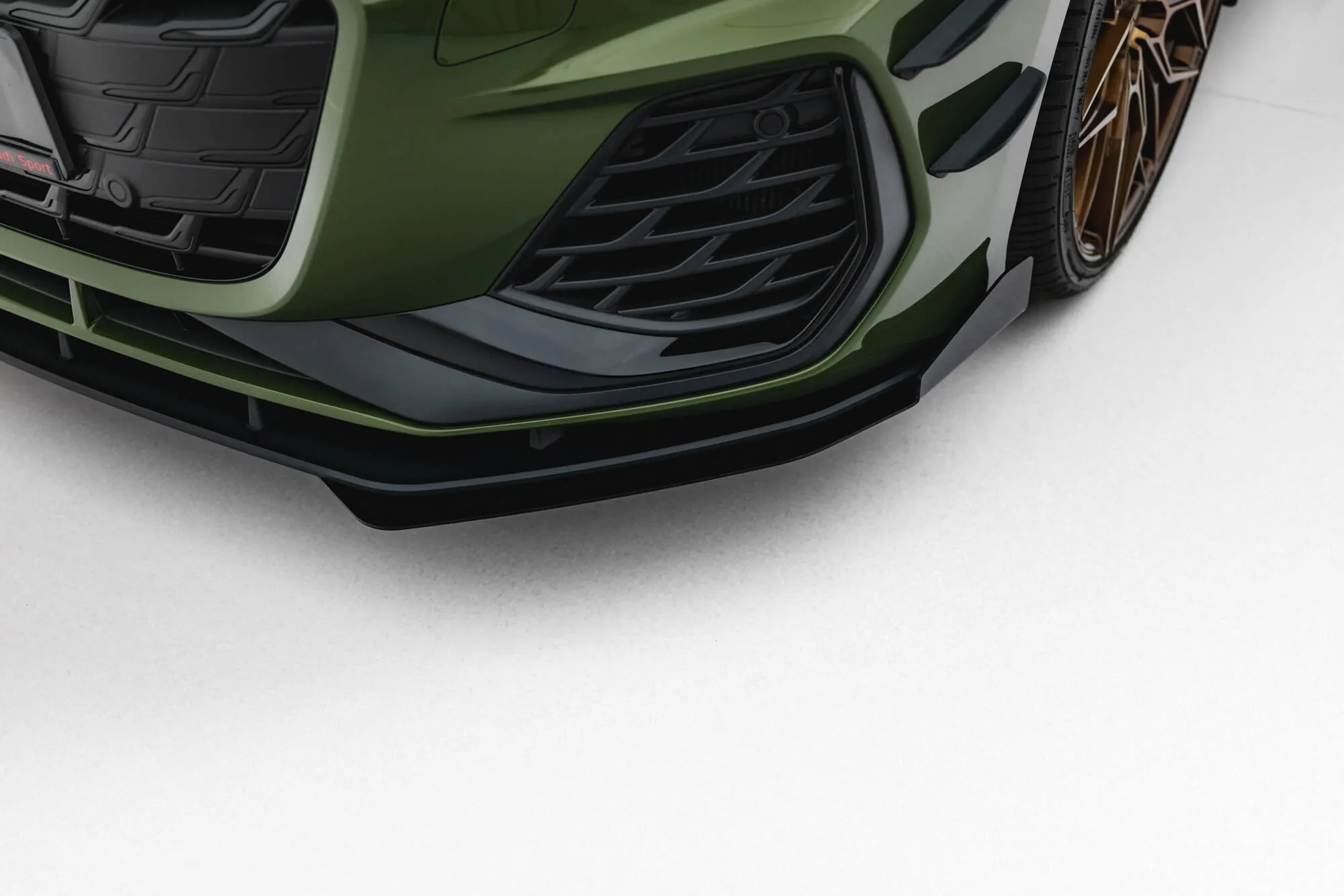 Frontsplitter-flopper Audi (A3 S-Line/S3) 8Y Facelift 2024 -> | Glossy Black Edition