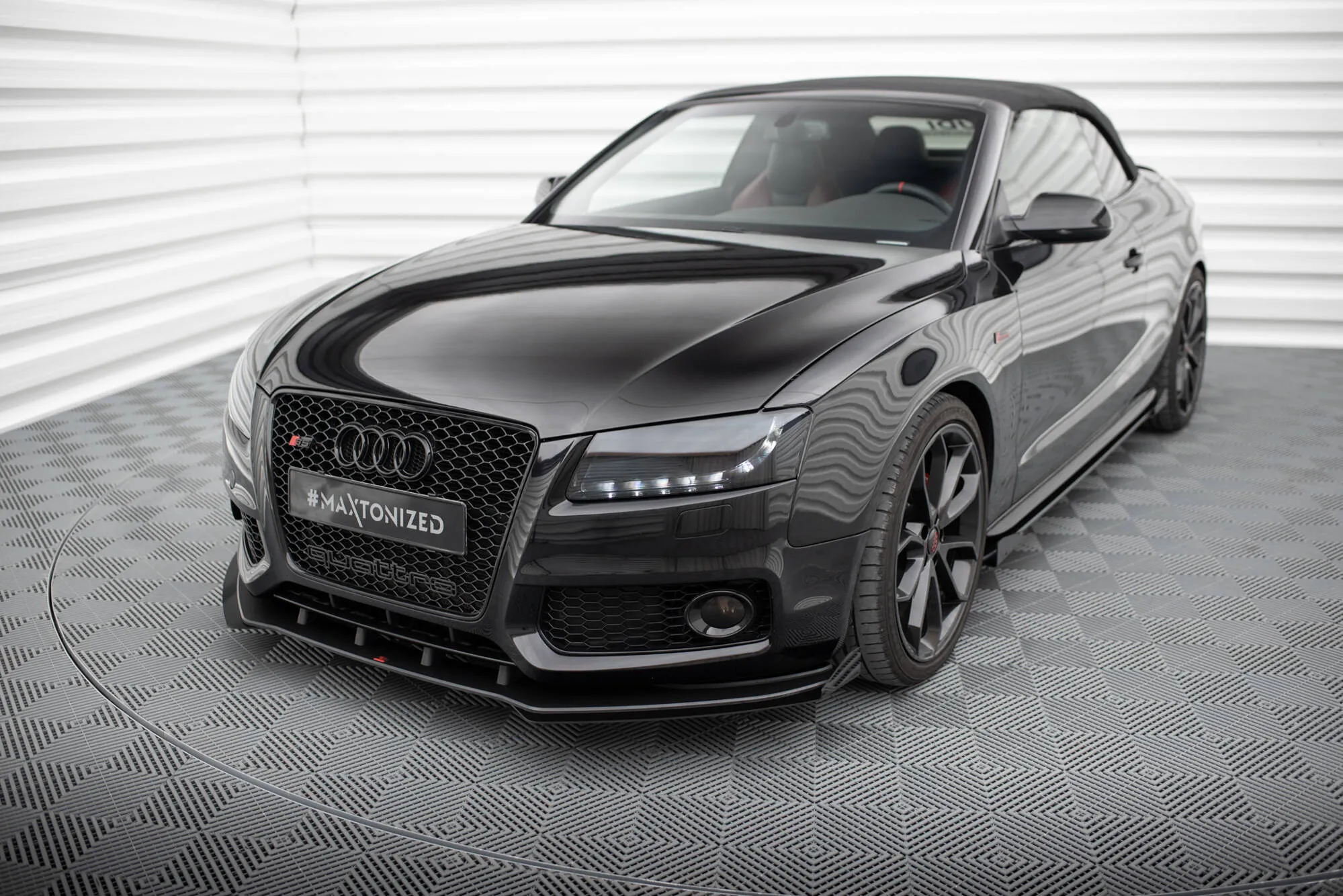 Frontsplitter-flopper Audi A5 8T S-Line / S5 8T 2007 - 2011 | Glossy Black Edition – bilde 2