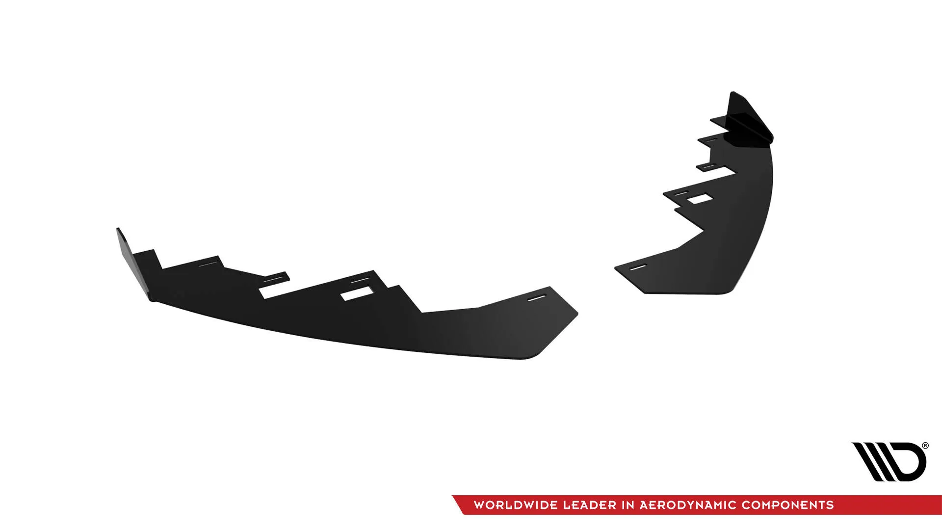 Frontsplitter-flopper Audi A5 8T S-Line / S5 8T 2007 - 2011 | Glossy Black Edition – bilde 3