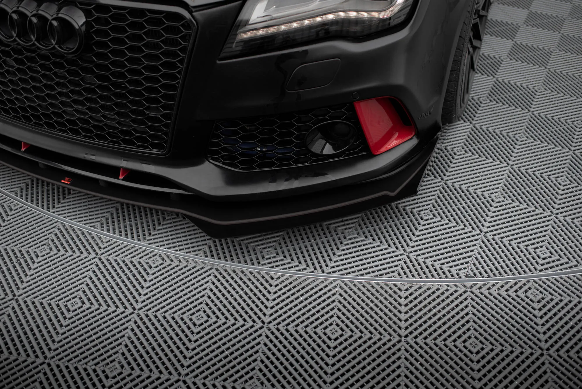 Frontsplitter-flopper Audi A7 C7 RS7 Look 2010 - 2014 | Glossy Black Edition
