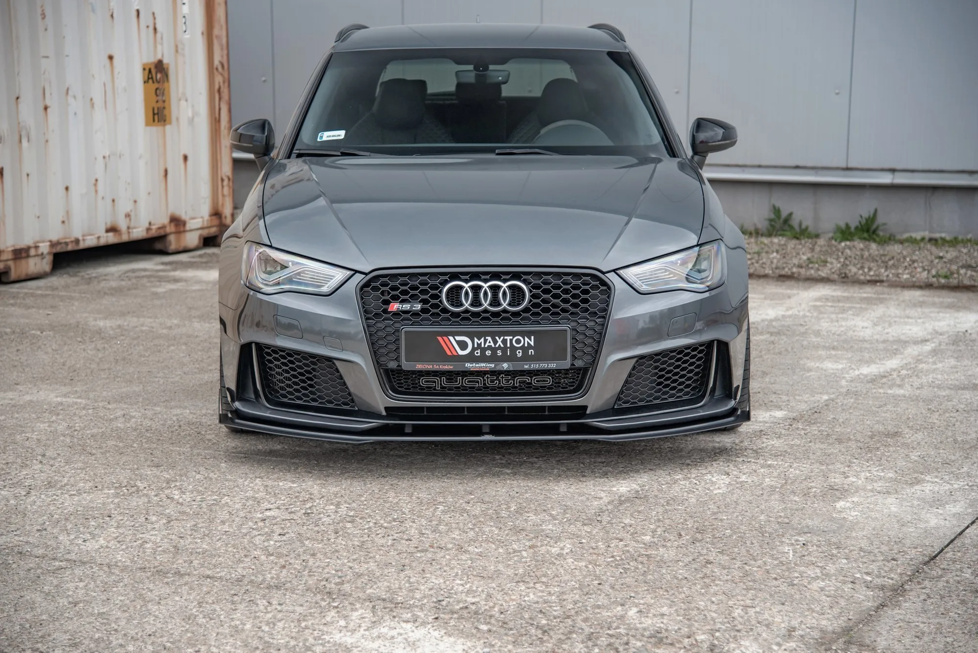 Frontsplitter-flopper Audi RS3 8V Sportback 2013-2020 | Glossy Black Edition – bilde 2