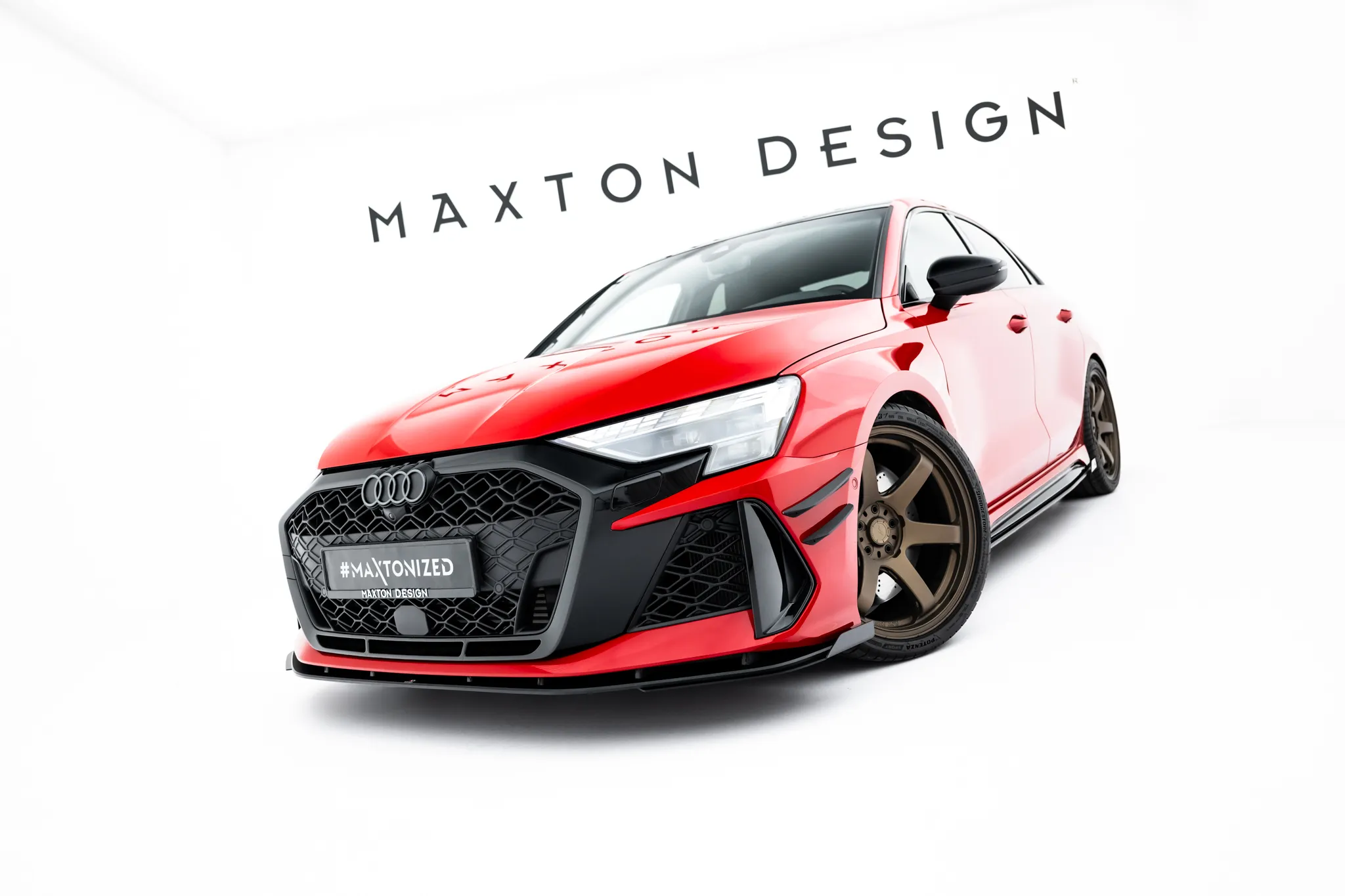 Frontsplitter-flopper Audi RS3 Sedan 8Y Facelift 2024 -> | Glossy Black Edition – bilde 4