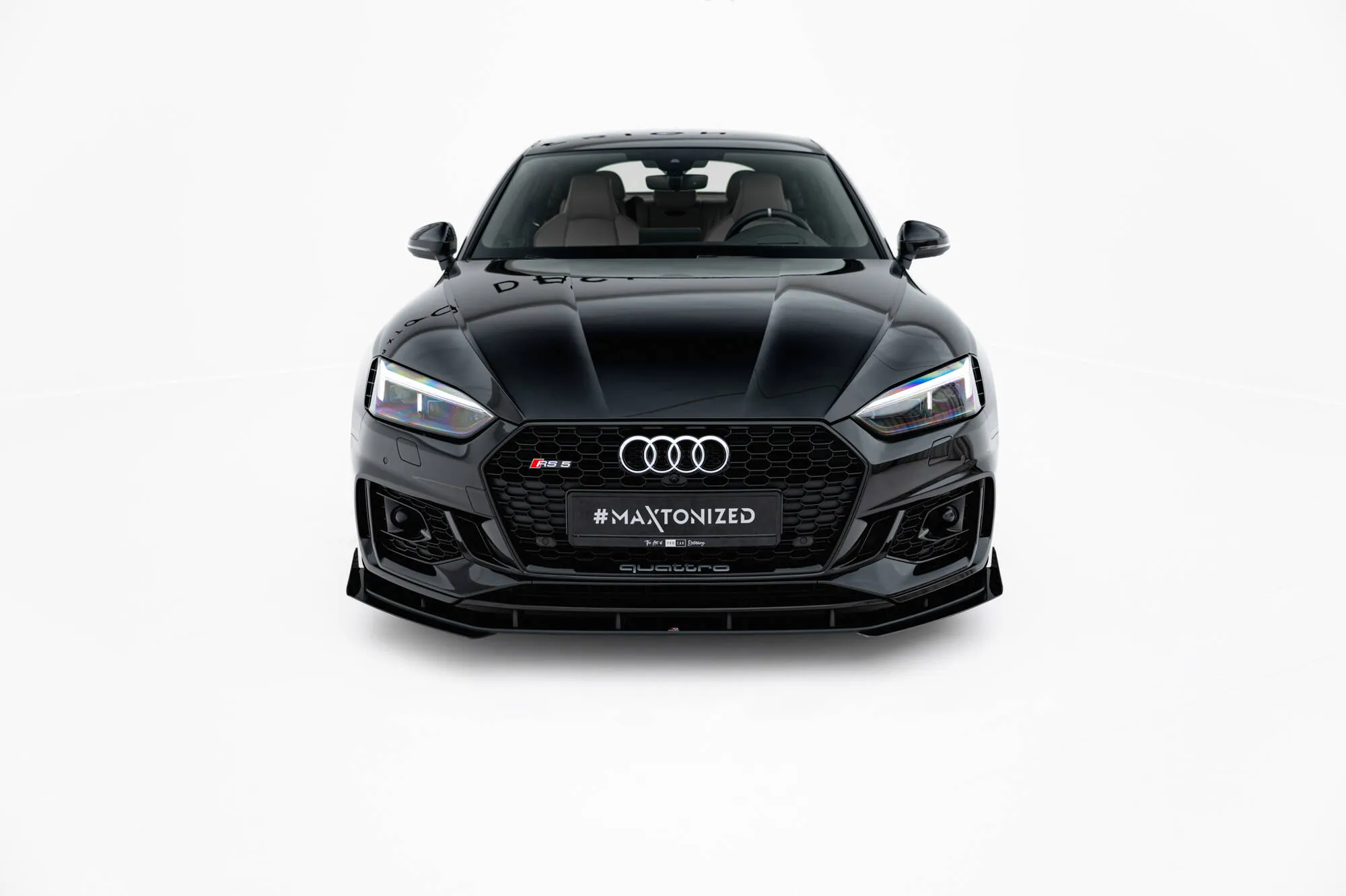 Frontsplitter-flopper Audi RS5 (F5) 2017 - 2019 | Glossy Black Edition – bilde 2