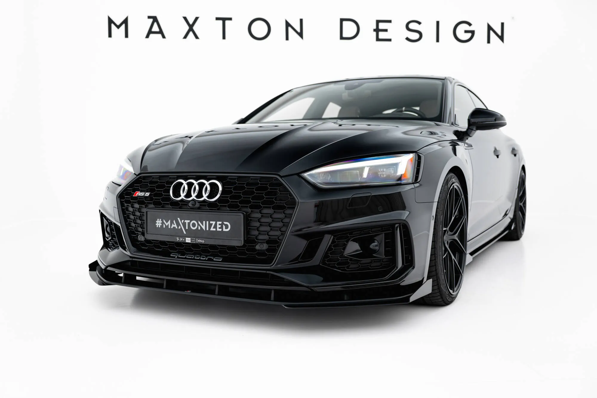 Frontsplitter-flopper Audi RS5 (F5) 2017 - 2019 | Glossy Black Edition – bilde 3