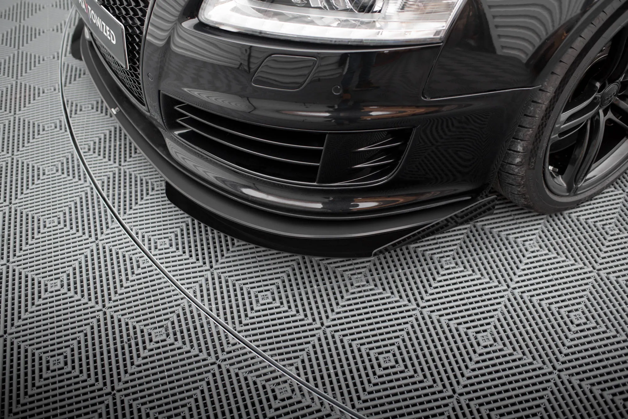 Frontsplitter-flopper Audi RS6 (C6) Avant 2007 - 2010 | Glossy Black Edition