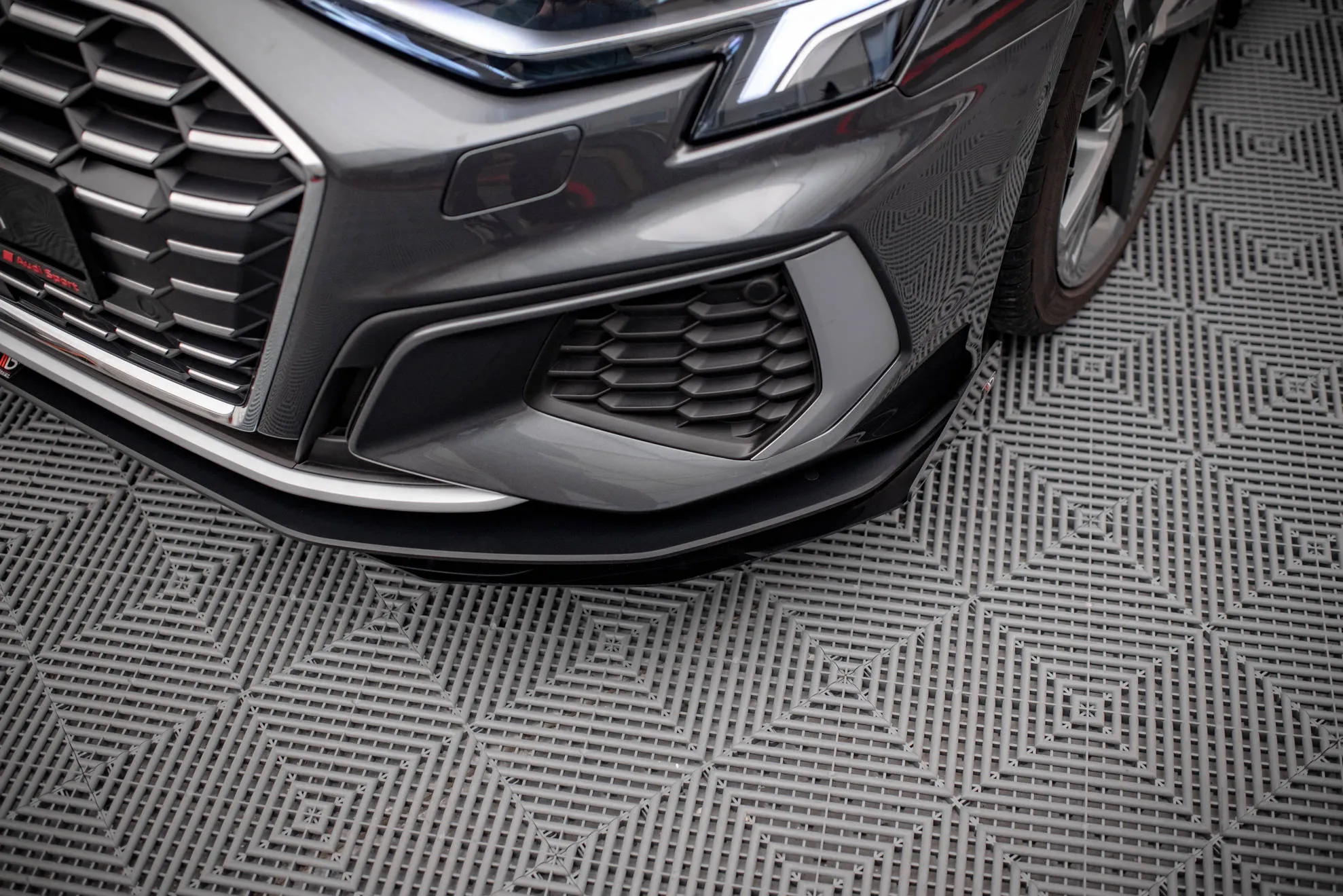 Frontsplitter-flopper Audi S3/ A3 S-Line (8Y) 2020 -> | Glossy Black Edition