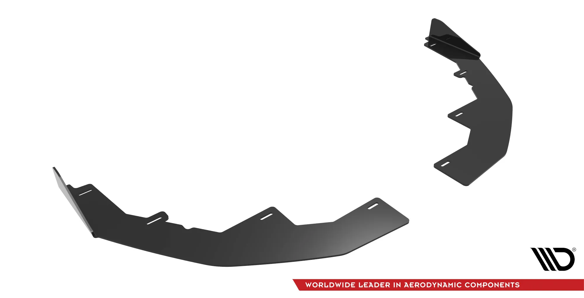 Frontsplitter-flopper Audi S3/ A3 S-Line (8Y) 2020 -> | Glossy Black Edition – bilde 3
