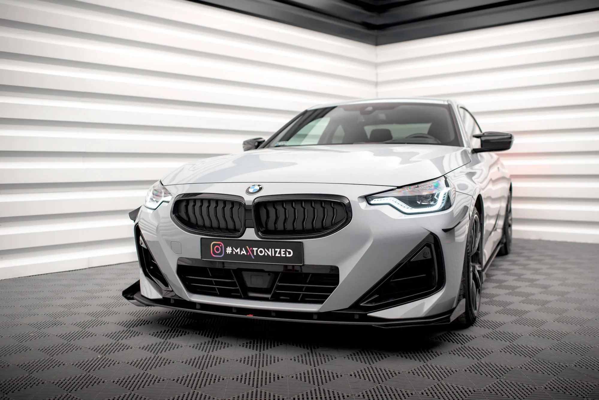 Frontsplitter-flopper BMW 2 Coupe (G42) M-Pack 2021 -> | Glossy Black Edition – bilde 3