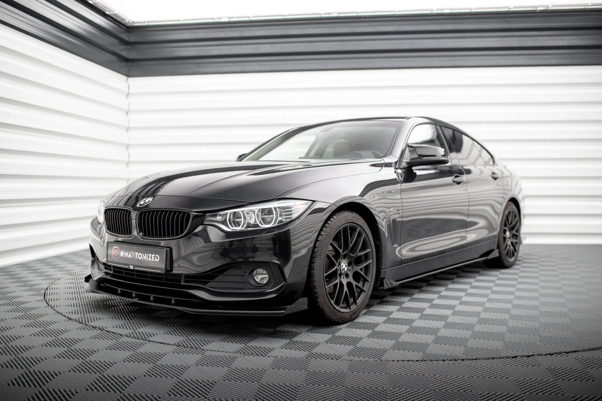 Frontsplitter-flopper BMW 4 Gran Coupe (F36) 2014-2017 | Glossy Black Edition – bilde 2