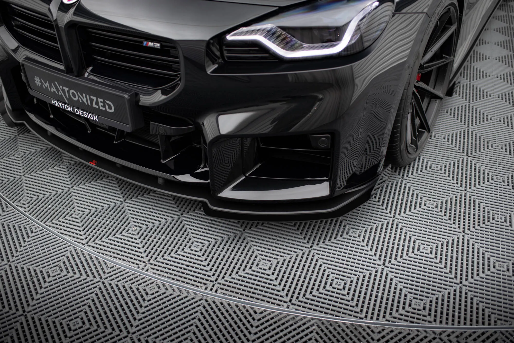 Frontsplitter-flopper BMW M2 Coupe (G87) 2023 - > | Glossy Black Edition