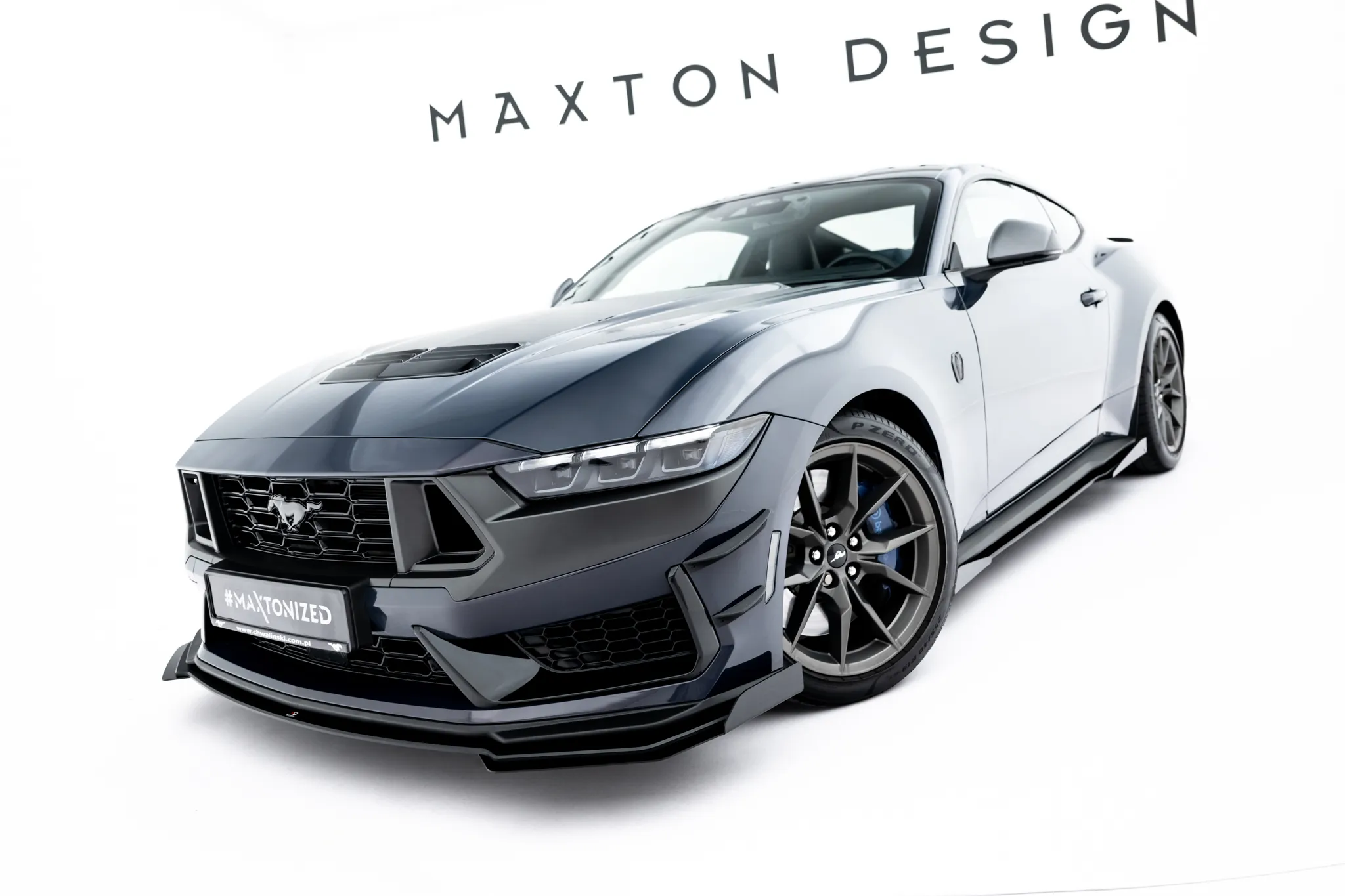 Frontsplitter-flopper Ford Mustang (Mk7) 2023-2026 | Glossy Black Edition – bilde 2