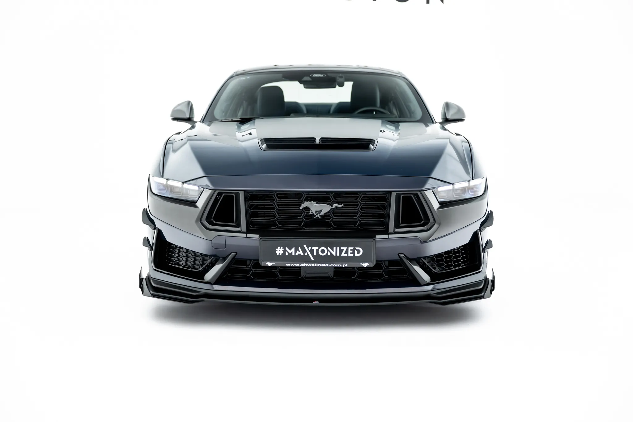 Frontsplitter-flopper Ford Mustang (Mk7) 2023-2026 | Glossy Black Edition – bilde 3