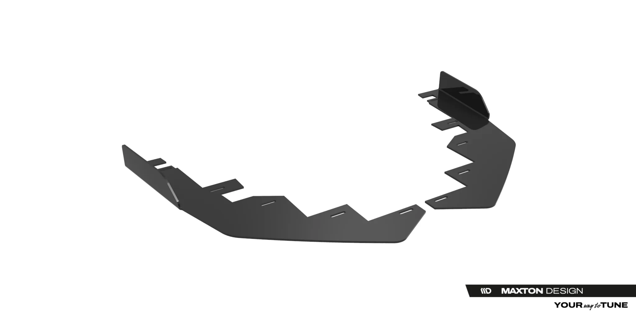 Frontsplitter-flopper Ford Mustang (Mk7) 2023-2026 | Glossy Black Edition – bilde 5