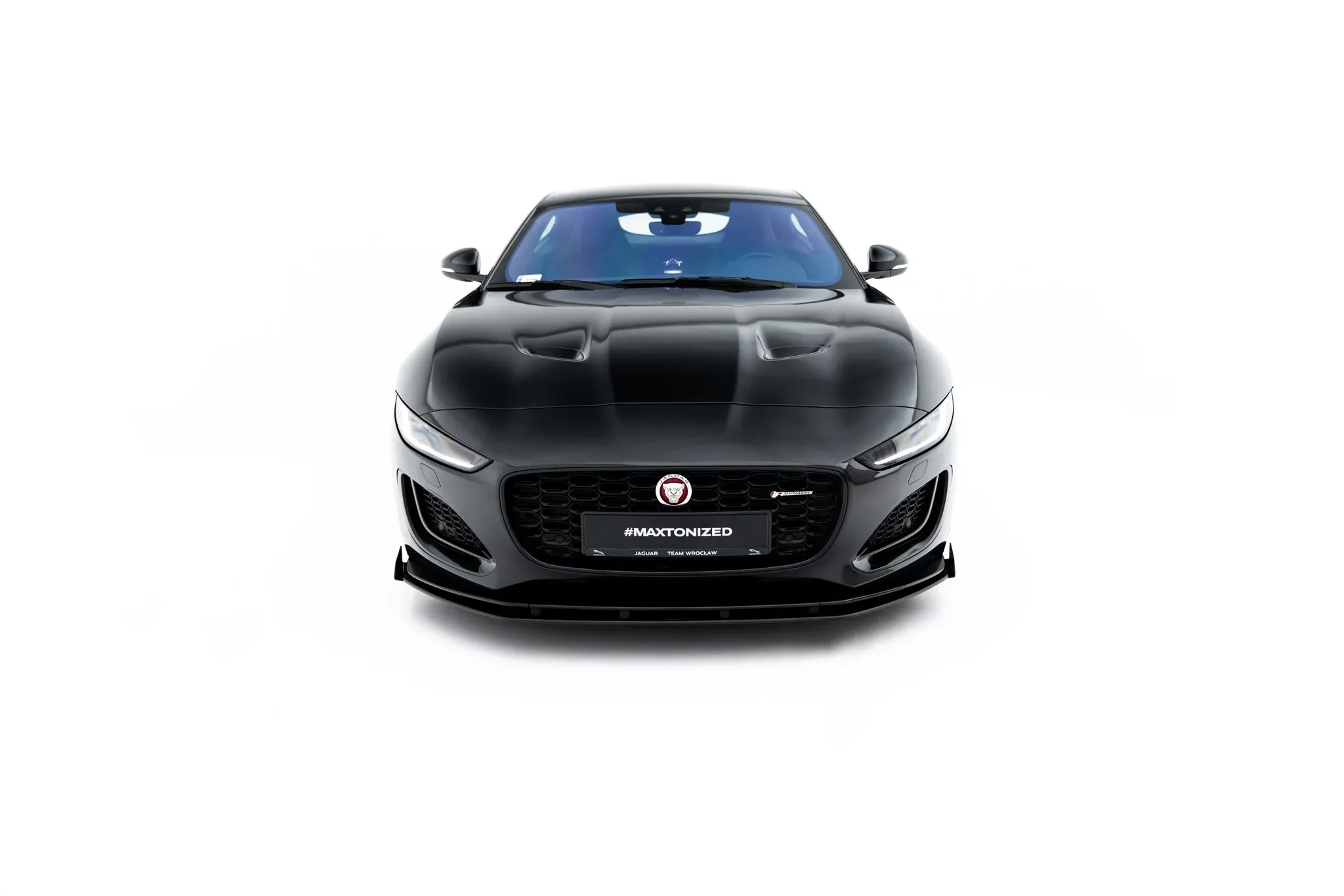 Frontsplitter-flopper Jaguar F-Type X152 Facelift 2 2020 - 2024 | Glossy Black Edition – bilde 2
