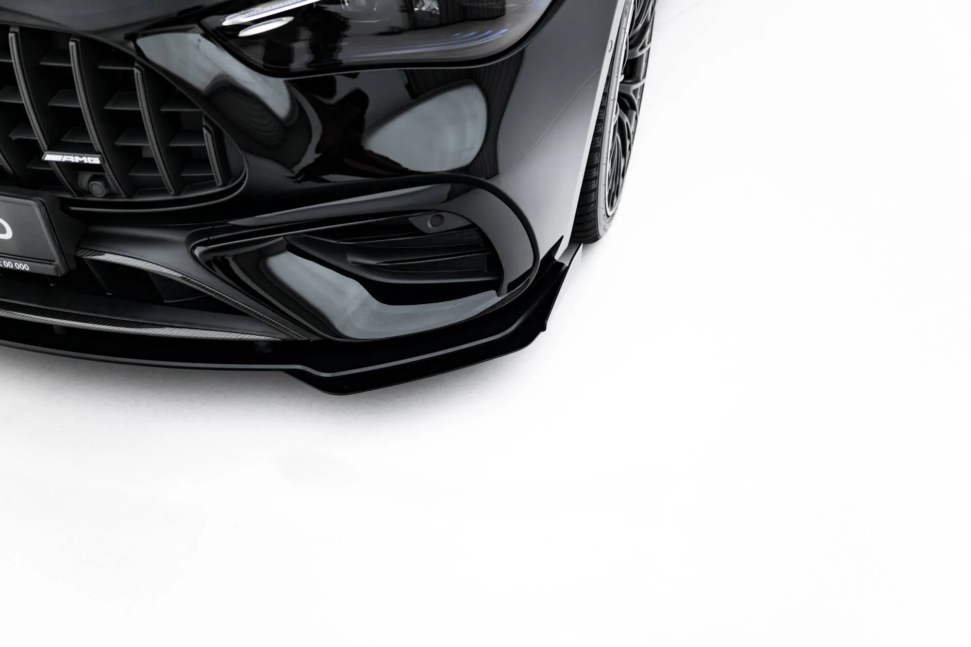 Frontsplitter-flopper Mercedes-AMG Cle 53 (C236) 2023 -> | Glossy Black Edition – bilde 4