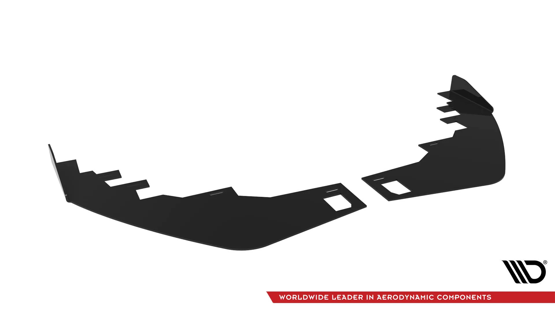 Frontsplitter-flopper Mercedes-Benz A (W176) AMG-Line facelift 2015 -2018 | Glossy Black Edition – bilde 4